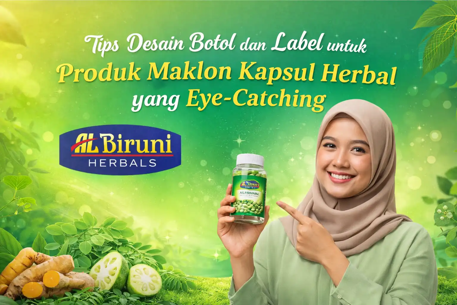 Tips Desain Botol dan Label untuk Produk Maklon Kapsul Herbal yang Eye-Catching